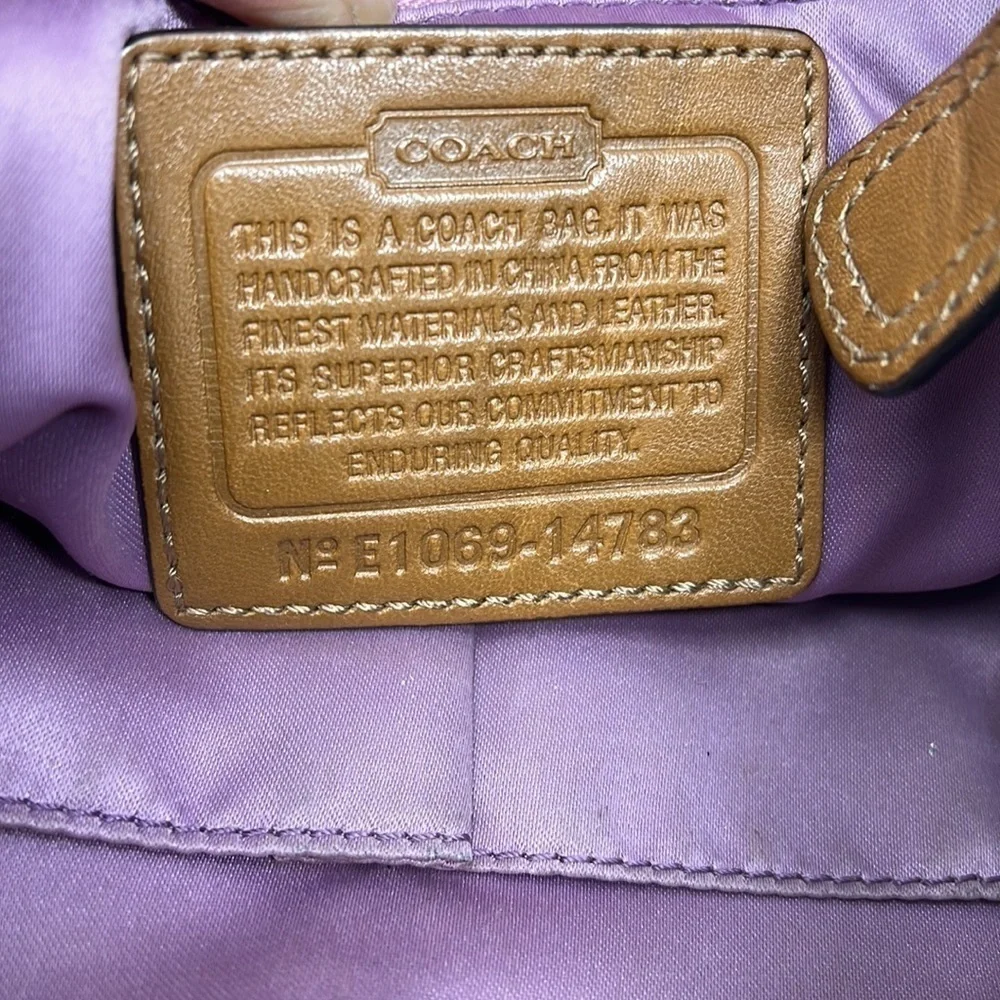 Coach Kristin 14783 Brown Leather Shoulder Crossbody Bag - Picture 14 of 14